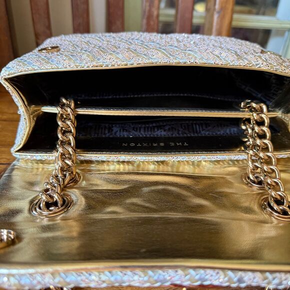  Kurt Geiger London Metallic Padlock Chain Shoulder Crossbody Bag - Picture 6 of 14